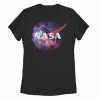 Licensed Character Juniors' NASA Purple Pink Mix Galaxy Style Logo Tee -Licensed Character Shop unnamed file 11821