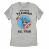 Licensed Character Juniors' Marvel Avengers Captain America "I've Been Training All Year" Graphic Tee -Licensed Character Shop unnamed file 11889