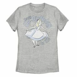 Licensed Character Disney's Alice In Wonderland Juniors' "Happy Un-Birthday" Graphic Tee