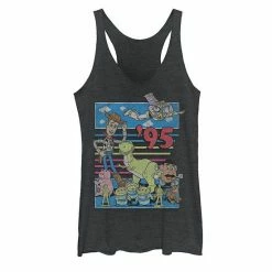 Licensed Character Disney / Pixar's Toy Story Juniors' '95 Retro Distressed Colorful Tank Top Gray Heather