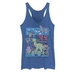 Licensed Character Disney / Pixar's Toy Story Juniors' '95 Retro Distressed Colorful Tank Top Gray Heather -Licensed Character Shop unnamed file 11934