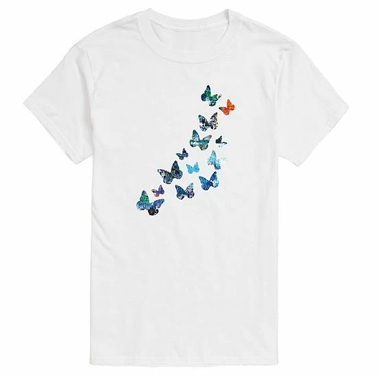 Licensed Character Adult Kelly Styne Butterflies Tee Beige Khaki 5 Licensed Character Adult Kelly Styne Butterflies Tee Beige Khaki - Image 3