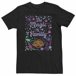 Licensed Character Big & Tall Disney Encanto The Magic Of Family Collage Poster Tee Navy Heather