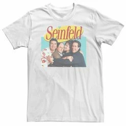 Licensed Character Big & Tall Seinfeld Group Cast Logo Poster Tee White -Licensed Character Shop unnamed file 12013