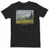 Licensed Character Big & Tall Trendy Van Gogh Hillside And Clouds Tee Black