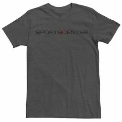 Licensed Character Big & Tall ESPN SportsCenter Logo Tee Charcoal Heather -Licensed Character Shop unnamed file 12034