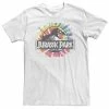 Licensed Character Big & Tall Jurassic Park Classic Logo Tie Dye Tee White