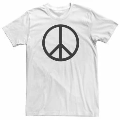 Licensed Character Big & Tall Peaceful Peace Sign Tee Athletic Heather -Licensed Character Shop unnamed file 12046