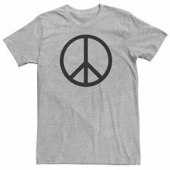 Licensed Character Big & Tall Peaceful Peace Sign Tee Athletic Heather -Licensed Character Shop unnamed file 12047