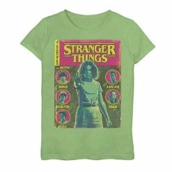 Licensed Character Girls 7-16 Netflix Stranger Things Group Shot Comic Cover Graphic Tee