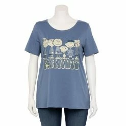 Licensed Character Plus Size Peanuts Gang Graphic Tee