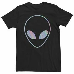 Licensed Character Big & Tall Alien Holographic Big Face Tee