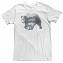 Licensed Character Big & Tall Bear Landscape Fill Tee