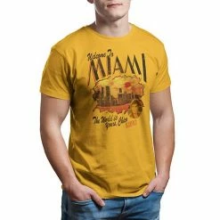 Licensed Character Men's Scarface Welcome To Miami Graphic Tee Mustard -Licensed Character Shop unnamed file 12239