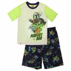 Licensed Character Boys 4-12 Lego Star Wars Grogu And Mandolorian 2-Piece Pajama Set