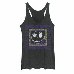 Licensed Character Juniors' Disney The Nightmare Before Christmas Jack 97 Box Up Tank Black Heather