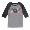 Licensed Character Boys 8-20 Peanuts Joy Wreath Raglan Graphic Tee Gray Black -Licensed Character Shop unnamed file 12287