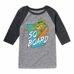 Licensed Character Boys 8-20 Teenage Mutant Ninja Turtles So Board Raglan Graphic Tee