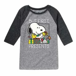 Licensed Character Boys 8-20 Peanuts Presents First Raglan