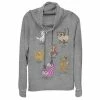 Licensed Character Disney's Mickey And Friends Juniors' Cat Names And Breeds Cowl Neck Pullover -Licensed Character Shop unnamed file 12342