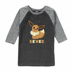 Licensed Character Boys 8-20 Pokemon Eeevee Raglan Graphic Tee