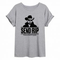 Licensed Character Juniors' Yellowstone "Send Rip" Flowy Tee