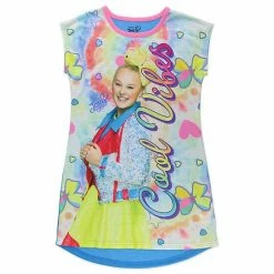 Licensed Character Girls 4-12 Jojo Siwa Nightgown & Sleepmask Set -Licensed Character Shop unnamed file 12439