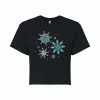 Licensed Character Juniors' Snowflakes Cropped Graphic Tee -Licensed Character Shop unnamed file 12443