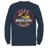 Licensed Character Men's Jurassic Park Ranger Danger Orange Gradient Icon Long Sleeve Graphic Tee Black -Licensed Character Shop unnamed file 12479