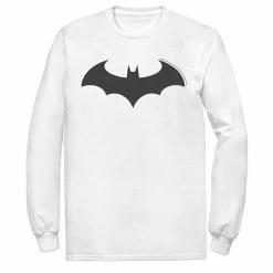 Licensed Character Men's DC Comics Batman Simple Bat Logo Tee White -Licensed Character Shop unnamed file 12487