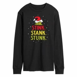 Licensed Character Men's Dr. Seuss Grinch Stink Stank Stunk Long Sleeve Tee Blue -Licensed Character Shop unnamed file 12504