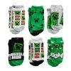 Licensed Character Boys 6-Pack Minecraft Boom No-Show Socks -Licensed Character Shop unnamed file 1251