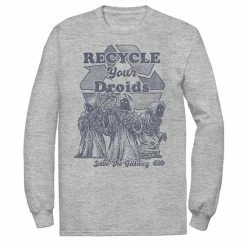 Licensed Character Men's Star Wars Jawas "Recycle Your Droids" Graphic Tee Athletic Heather -Licensed Character Shop unnamed file 12510