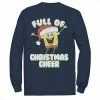 Licensed Character Men's SpongeBob SquarePants Full Of Cheer Tee Black -Licensed Character Shop unnamed file 12525