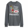 Licensed Character Men's Dr. Seuss Grinch I Want Your Presents Long Sleeve Tee Black -Licensed Character Shop unnamed file 12569