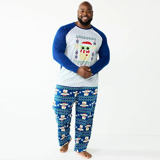Licensed Character Big & Tall Jammies For Your Families® Star Wars The Mandalorian Grogu Aka Baby Yoda Pajama Set 3 Licensed Character Big & Tall Jammies For Your Families® Star Wars The Mandalorian Grogu Aka Baby Yoda Pajama Set