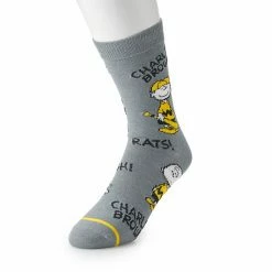Licensed Character Men's Patterned Fashion Crew Socks Super Mario -Licensed Character Shop unnamed file 1263