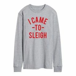 Licensed Character Men's I Came To Sleigh Long Sleeve Tee Black 6 Licensed Character Men's I Came To Sleigh Long Sleeve Tee Black -Licensed Character Shop unnamed file 12672