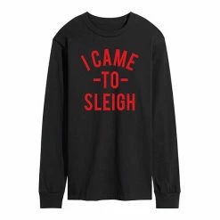 Licensed Character Men's I Came To Sleigh Long Sleeve Tee Black 7 Licensed Character Men's I Came To Sleigh Long Sleeve Tee Black -Licensed Character Shop unnamed file 12673