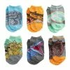 Licensed Character Boys 6-Pack Jurassic World Warning No-Show Socks -Licensed Character Shop unnamed file 1276