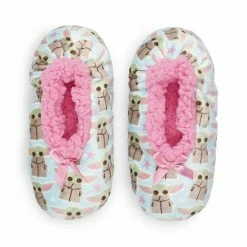 Licensed Character Girls Star Wars The Mandalorian Grogu Aka Baby Yoda Fuzzy Babba Slipper Socks