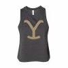 Licensed Character Juniors' Yellowstone Y Logo Cropped Tank Top -Licensed Character Shop unnamed file 12779