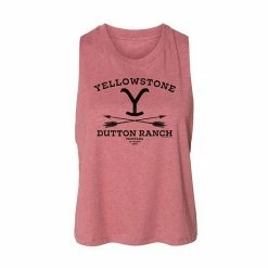Licensed Character Juniors' Yellowstone Dutton Ranch Arrows Cropped Tank Top