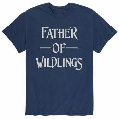 Licensed Character Men's Father Of Wildlings Tee Navy -Licensed Character Shop unnamed file 12789