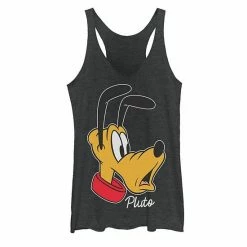 Licensed Character Juniors' Disney Pluto Surprised Face Portrait Tank Black -Licensed Character Shop unnamed file 12802
