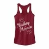 Licensed Character Juniors' Disney Mickey Plus Minnie Mouse Outline Tank Raspberry -Licensed Character Shop unnamed file 12806