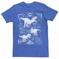 Licensed Character Mens Jurassic World Indominus Rex Schematic Tee Royal -Licensed Character Shop unnamed file 12859