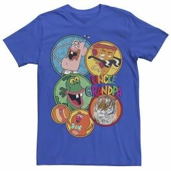 Licensed Character Men's Cartoon Network Uncle Grandpa Circle Character Portraits Tee Royal Heather -Licensed Character Shop unnamed file 12885