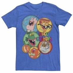 Licensed Character Men's Cartoon Network Uncle Grandpa Circle Character Portraits Tee Royal Heather -Licensed Character Shop unnamed file 12891