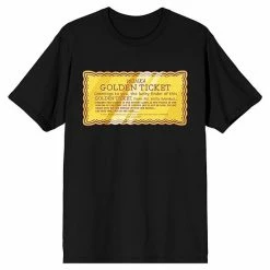 Licensed Character Men's Willy Wonka Golden Ticket Tee